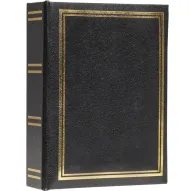 Focus Prestige Minimax 100 black photo album with gold detailing, elegant artificial leather cover, holds 10x15 cm photos, perfect for preserving wedding and family memoriesFocus Prestige Minimax 100 black photo album with gold detailing, elegant artificial leather cover, holds 10x15 cm photos, perfect for preserving wedding and family memories