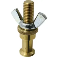 Kupo KS-018 adapteris ar 5/8 colu studu un M10 vītni, ar divām tauriņu mutēm drošai nostiprināšanai.Kupo KS-018 adapteris ar 5/8 colu studu un M10 vītni, ar divām tauriņu mutēm drošai nostiprināšanai.