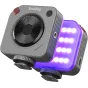 SmallRig 5821 Neo mini LED video gaisma Nebula Gray ar RGBWW izstarojumu, purpura LED gaismas, aukstā pēda montāža un 1/4 colas vītne universālai pievienošanai kamerām un stativiem