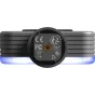 SmallRig 5821 Neo mini LED video gaisma P108 Nebula Gray – aizmugure ar CE/FCC sertifikācijas zīmēm, regulēšanas rīsiņu un ventilētu dizainu portatīvai video apgaismošanai
