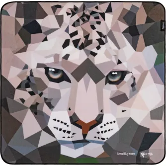 SmallRig 6038 Camera Wrap featuring a striking geometric snow leopard design for premium camera protection