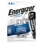 Energizer Ultimate Litija AA bateriju pakete 2x ar 20 gadu glabāšanas termiņu, nodrošinot pasaulē ilgāko darbības laiku digitālajām kamerām un spēļu ierīcēm.