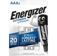ENERGIZER Ultimate Lithium AAA 2 iepakojumsENERGIZER Ultimate Lithium AAA 2 iepakojums