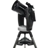 Телескоп Celestron CPC 800 GPS SCT на прочном штативе с вилкообразной монтировкой, черная труба с логотипом Celestron, готов к астрономическим наблюдениям.Телескоп Celestron CPC 800 GPS SCT на прочном штативе с вилкообразной монтировкой, черная труба с логотипом Celestron, готов к астрономическим наблюдениям.