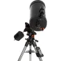 Celestron Advanced VX SCT 11 telescope with StarBright XLT coatings on a sturdy equatorial mount, featuring dual-speed focuser and NexStar+ hand control for precise astrophotography and visual observation