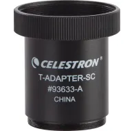 Celestrona metāla T-Adapter-SC SLR/DSLR kamerām ar riebotām malām, paredzēts primārās fokusa astrofotogrāfijai ar Šmitda-Kasēgreina teleskopiemCelestrona metāla T-Adapter-SC SLR/DSLR kamerām ar riebotām malām, paredzēts primārās fokusa astrofotogrāfijai ar Šmitda-Kasēgreina teleskopiem