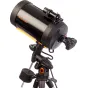 Celestrona metāla T-Adapter SCT SLR/DSLR kamerām ar teleskopa aizmugurējās šūpeles vītni - izturīgs sānu skats uz statīva