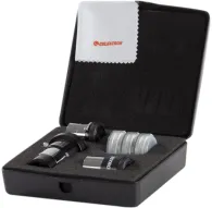Celestron AstroMaster Accessory Kit with 15mm Kellner and 6mm Plossl eyepieces, 2X Barlow lens, color filters, cleaning cloth, and protective caseCelestron AstroMaster Accessory Kit with 15mm Kellner and 6mm Plossl eyepieces, 2X Barlow lens, color filters, cleaning cloth, and protective case
