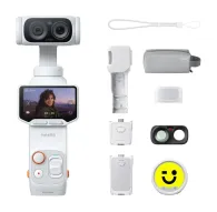 Комплект Insta360 Luna Ultra Creator Bundle в бело-звездном цвете с камерой с двумя объективами, отъемным сенсорным экраном, удаленным сенсорным экраном, защитным чехлом, крышкой для объектива, передатчиком микрофона, широкоуголКомплект Insta360 Luna Ultra Creator Bundle в бело-звездном цвете с камерой с двумя объективами, отъемным сенсорным экраном, удаленным сенсорным экраном, защитным чехлом, крышкой для объектива, передатчиком микрофона, широкоугол