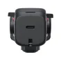 Insta360 Luna Ultra kameras aizmugure ar USB-C portu un statīva montāžas vietu kosmiskā melnā krāsā