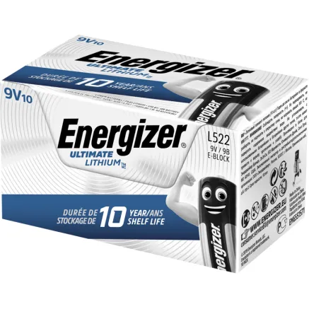 ENERGIZER Ultimate Lithium 9V B2B 10 pack