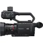 Panasonic AG-CX20EJ 4K camcorder with detachable handle block featuring XLR audio inputs and professional controls for live streaming and broadcasting