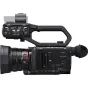 Panasonic AG-CX20EJ 4K camcorder with detachable handle block featuring XLR audio inputs and professional streaming controls