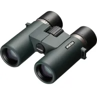 RICOH/PENTAX Pentax AD 7x32 ED binoculars with a matte dark green finish, featuring a focus wheel and central hinge, designed for outdoor viewing.RICOH/PENTAX Pentax AD 7x32 ED binoculars with a matte dark green finish, featuring a focus wheel and central hinge, designed for outdoor viewing.