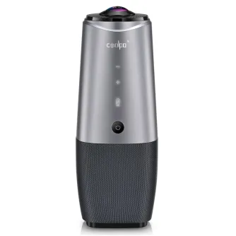 Coolpo Pana 360 conferencing camera with 4K video, 360-degree audio, USB connectivity, and smart tracking for seamless virtual meetings