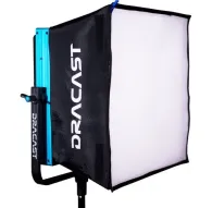 Dracast DRSB1000700 softbox for LED 1000 Pro/Plus series featuring black outer fabric, white diffusing panel, and turquoise mounting frameDracast DRSB1000700 softbox for LED 1000 Pro/Plus series featuring black outer fabric, white diffusing panel, and turquoise mounting frame