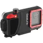 Корпус для смартфона SeaLife SportDiver SL400-U для подводной съемки с большим прозрачным передним окном, демонстрирующим прочную конструкцию из поликарбоната и металла, глубинный рейтинг до 40 метров (130 футов).
