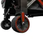 ZILR ZIPR 4WD off-road gear cart close-up showing rugged puncture-proof tires and sturdy rear suspension for heavy payloads up to 300 kg