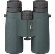 Ricoh Pentax ZD Waterproof 8x43 binoculars featuring a durable design with magnesium alloy construction and hydrophobic coating, showcasing advanced optics from a front view.Ricoh Pentax ZD Waterproof 8x43 binoculars featuring a durable design with magnesium alloy construction and hydrophobic coating, showcasing advanced optics from a front view.