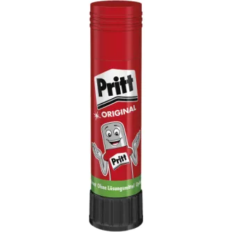 Клей PRITT Original 22г с дизайном весёлого персонажа, красная упаковка, готовый к использованию клей для быстрого склеивания