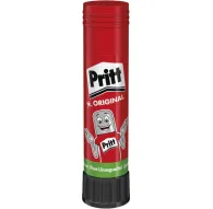 PRITT Originala kleju stiks 22g ar smaidoša karikatūras tēla dizainu, sarkanā iepakojumā, gatavs lietošanai ātrai līmēšanaiPRITT Originala kleju stiks 22g ar smaidoša karikatūras tēla dizainu, sarkanā iepakojumā, gatavs lietošanai ātrai līmēšanai