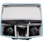 Nanlite FS-150B bi-color LED 2-light kit with stands and reflectors in an open portable carrying case