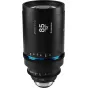 Laowa 85mm T2 2X Anamorphic Lens Blue Version with Canon EF Mount - Front View Highlighting Optical Quality and Manual Controls