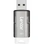 Lexar JumpDrive S60 USB 2.0 flash drive 64GB with sleek silver and black design, featuring a textured body and USB connector for reliable storage of files.