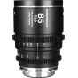 Объектив Laowa Nanomorph LF 85mm T2.9 с серебристым анатомическим эффектом, анаморфотный 1.5X, для кинопроизводства, байонет Arri PL/Canon EF, вид спереди с кольцами фокусировки и диафрагмы