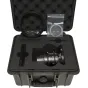 Laowa 12mm T2.9 Zero-D Cine objektīvs ar Arri PL montāžu aizsargājošā kastē, ar priekšējo lēcu, objektīva vāciņu un papildinājumiem profesionālajai filmēšanai