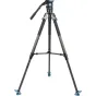 Sirui Pro Video Tripod Kit SVT-75 Pro with SVH15 Fluid Head - Fully Extended View, Carbon Fiber Construction, 25kg Load Capacity