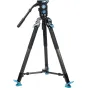 Комплект видеоштатива Sirui Pro SVT-75 Pro с жидкостной головкой SVH15 - углеродный штатив с раздвижной средней стойкой, боковой загрузкой и быстрозажимной пластиной