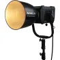NANLUX Evoke 2400B professional LED spot light with a large amber-tinted reflector, adjustable color temperature, and high CRI for film and studio use