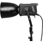 NANLUX Evoke 2400B professional LED spot light with 45-degree reflector, mounted on a stand for studio or film lighting