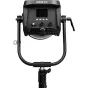 NANLUX Evoke 2400B professional LED spot light with adjustable color temperature and advanced control panel, featuring a 3.5-inch LCD screen and multiple knobs for precise lighting adjustments.