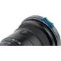NiSi JetMag Pro UV/IR cut filter with magnetic attachment on camera lens, close-up side view highlighting its slim profile and anti-reflective coating.
