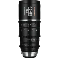 Laowa Proteus Zoom 2X Anamorphic 45-85mm T2.9 lens with PL mount, showcasing front view with focus and aperture markingsLaowa Proteus Zoom 2X Anamorphic 45-85mm T2.9 lens with PL mount, showcasing front view with focus and aperture markings