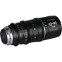 Laowa Proteus Zoom 2X Anamorphic 45-85mm T2.9 cine lens with PL mount and Canon EF adapter, showcasing zoom and aperture markings for professional filmmaking