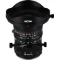 Laowa 17mm f/4 Zero-D Tilt-Shift objektīvs Hasselblad XCD kamerām - augšējais skats, izceļot tilt-shift kontroles un diafragmas atzīmes