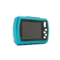 DiFox Easypix Aquapix W3027 Wave waterproof camera in iceblue color, front view featuring a 2.7-inch display and control buttons