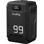 Аккумуляторная батарея SmallRig T99 с V-Mount креплением, ёмкостью 99 Вт·ч, прочным корпусом из TPU и металла, цифровым дисплеем на передней панели и множеством выходных портов для профессиональной видеотехники
