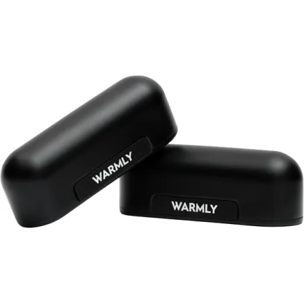 Warmly Pro Black - Магнитные грелки для рук с батареями 5000 мАч, 4 уровня
