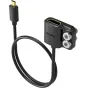 SmallRig 6125 HDMI data adapter cable with mounting bracket, screws, and wrench for camera cages