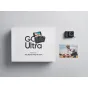 Insta360 GO Ultra compact action camera with Action Pod in premium cycling bundle packaging, featuring magnetic accessories and 4K video capabilities
