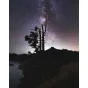 Celestron Advanced VX counterweight against a stunning Milky Way backdrop, enhancing telescope stability under the stars