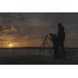 Celestron Advanced VX counterweight in use with telescope on tripod during sunset stargazing session