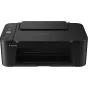 Canon PIXMA TS3750i all-in-one printer with open scanner lid and visible control panel