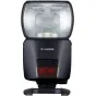 Canon Speedlite EL-1 (Ver. 2) external flash with extended head, featuring weather-resistant construction and rechargeable Li-ion battery for professional photography