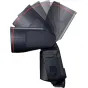 Canon Speedlite EL-1 (Ver.2) flash unit with extended and tilted flash head, showcasing internal cooling fins and reflective surface for professional photography