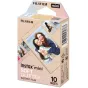 Фуджифильм Инстакс Мини Soft Glitter 10 листов в открытой упаковке с образцами фотографий через прозрачное окно